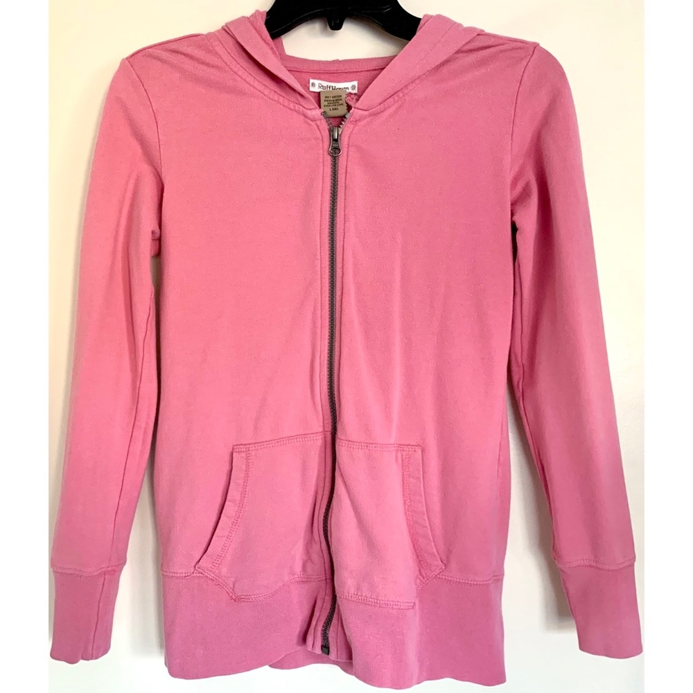 Pink Full Zip Hooded Sweatshirt